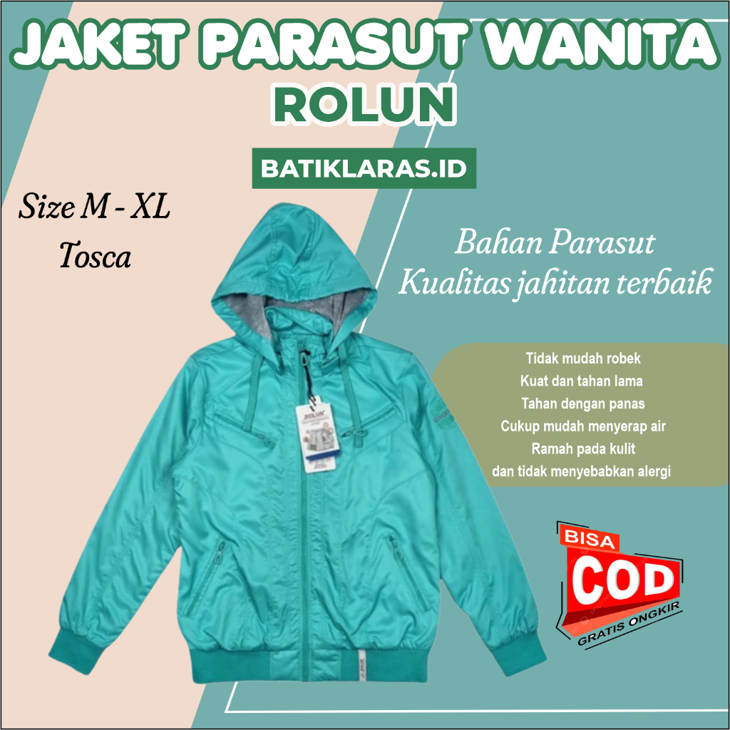 Jaket Rolun Parasut Wanita Tosca