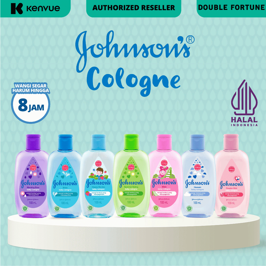 JOHNSON Baby Cologne 100ml Summer Swing / Happy Berries / Slide Parfume Bayi Johnson 100ml  A