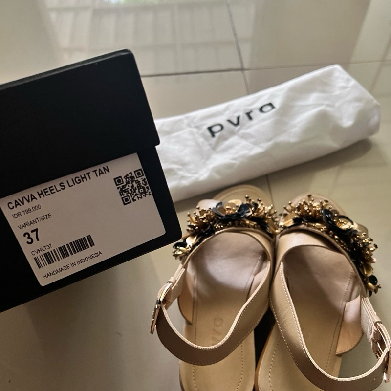 PVRA Cavva Heels Light Tan
