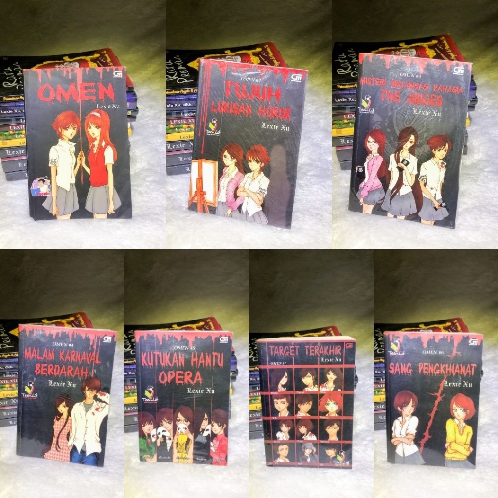 NOVEL REMAJA LEXIE XU, OMEN SERIES, JOHAN, DARK SERIES, KUMCER TALES FROM THE DARK, RATU PREMAN