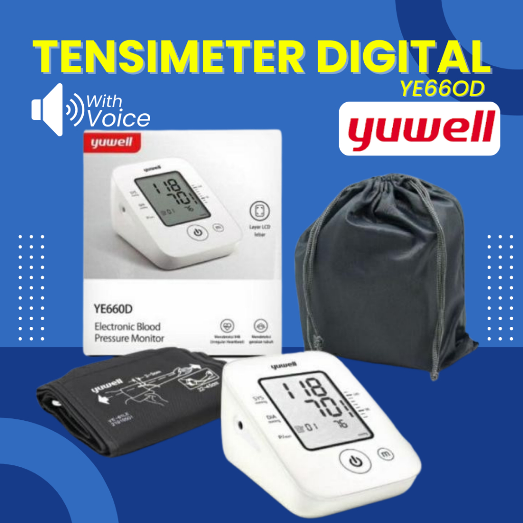 Tensimeter Digital Yuwell 660D Alat Tensi Digital Alat Cek Darah