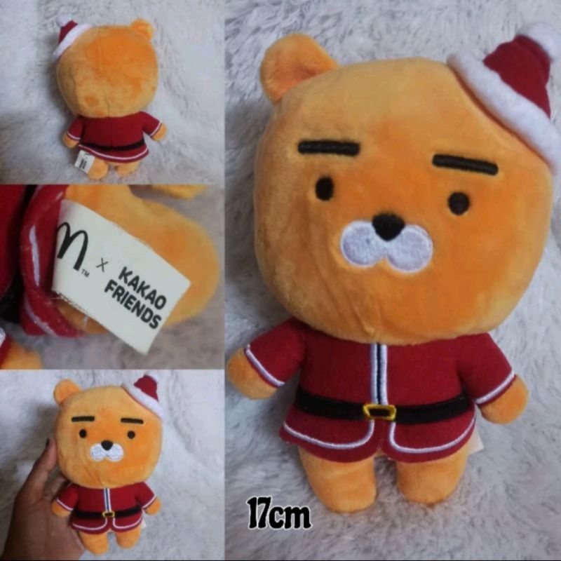boneka ryan kakao friends x mcd kostum santa natal plush doll