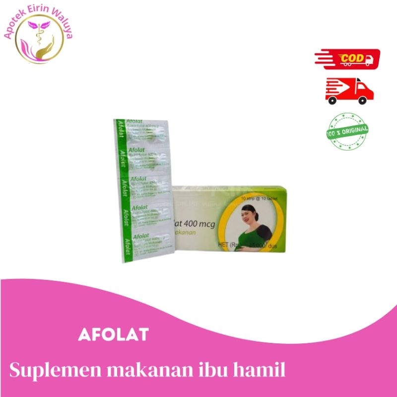 AFOLAT 400 MCG 10 TABLET