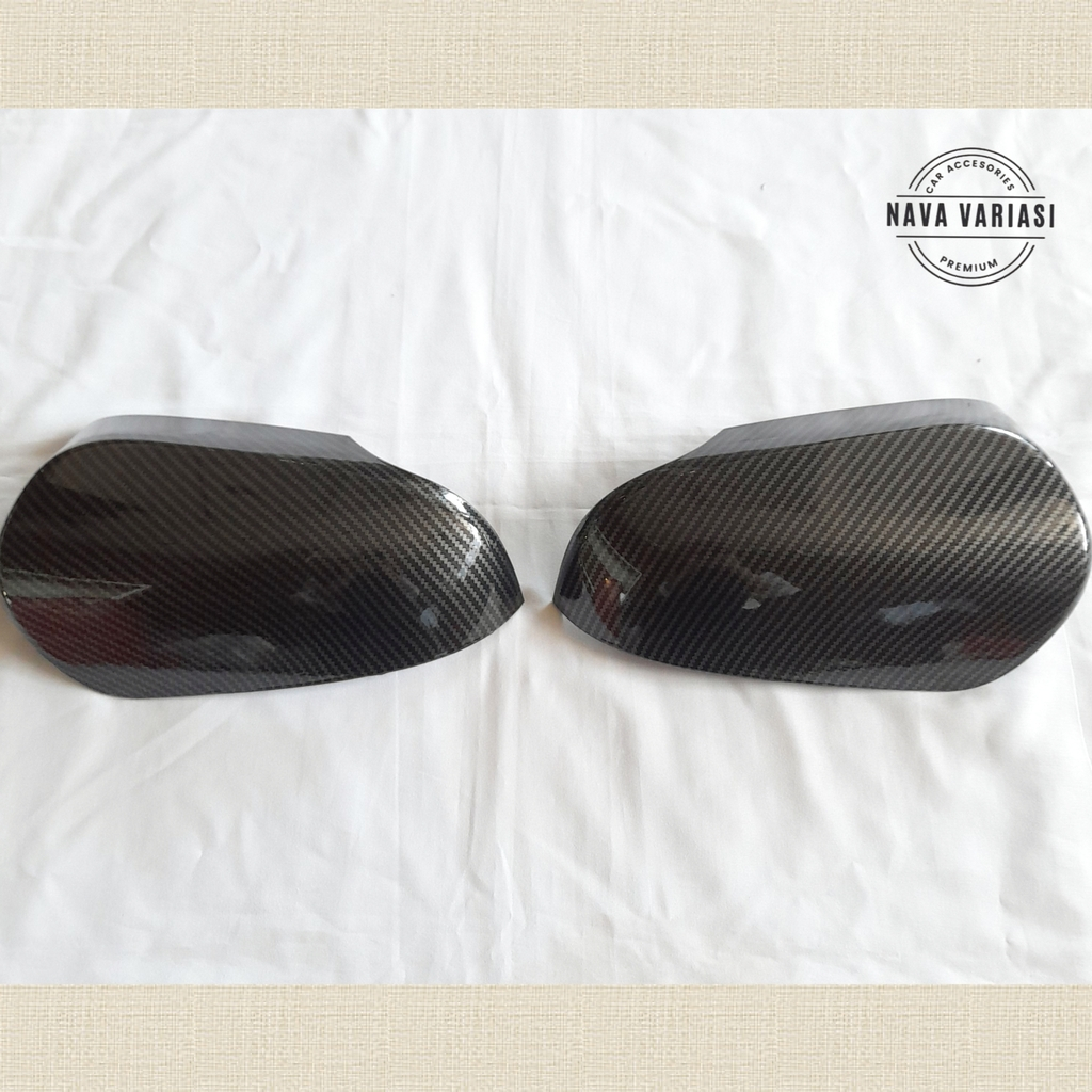 Cover Spion Calya 2016 - 2022 Miror Cover Mobil Calya 2016 - 2022 Carbon Glossy Premium