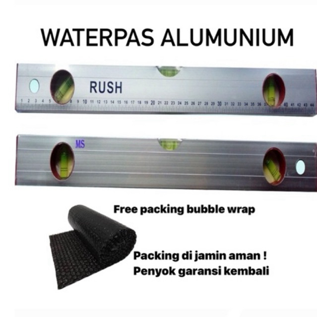 

Waterpas Penggaris Alumenium 45 cm 60 cm / Alat Ukur Kemiringan RUSH