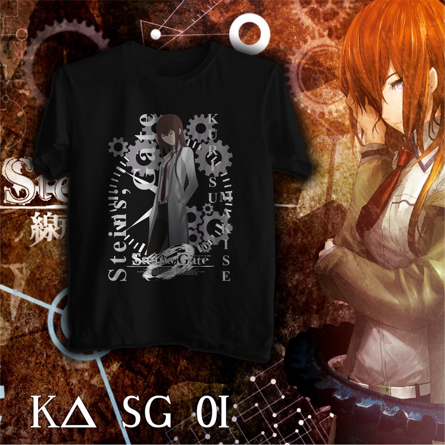 Kaos Anime Steins Gate Kurisu Makise T-shirt KA SG 01