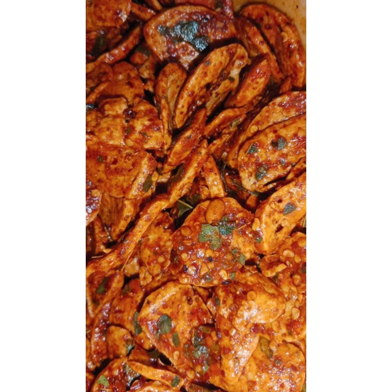 

[[1kg]] Basreng Pedas Daun Jeruk/Basreng Balado/Basreng Original/Basreng Stik