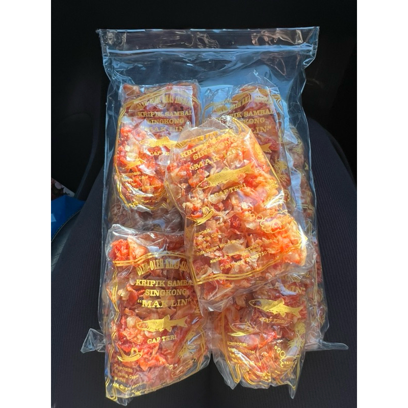 

[5 PCS] KERIPIK SIBOLGA KERIPIK SAMBAL SINGKONG MAK LIN OLEH OLEH KHAS SIBOLGA