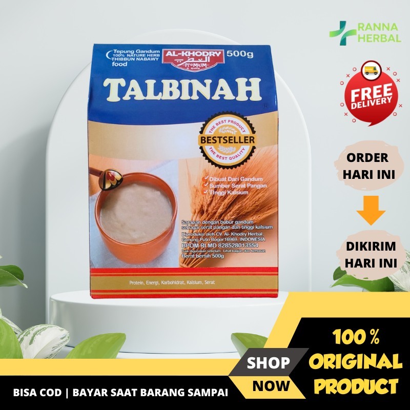 

Tepung Talbinah Al Khodry Tepung Gandum Talbinah Kesehatan Lambung 500g