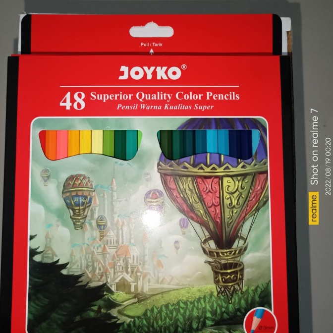 

KODE L8X Pensil Warna 48 Warna Joyko CP127