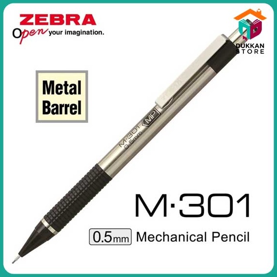 

KODE E13N Pensil Mekanik Stainless Zebra M31 Stainless Steel Mechanical Pencil zebra