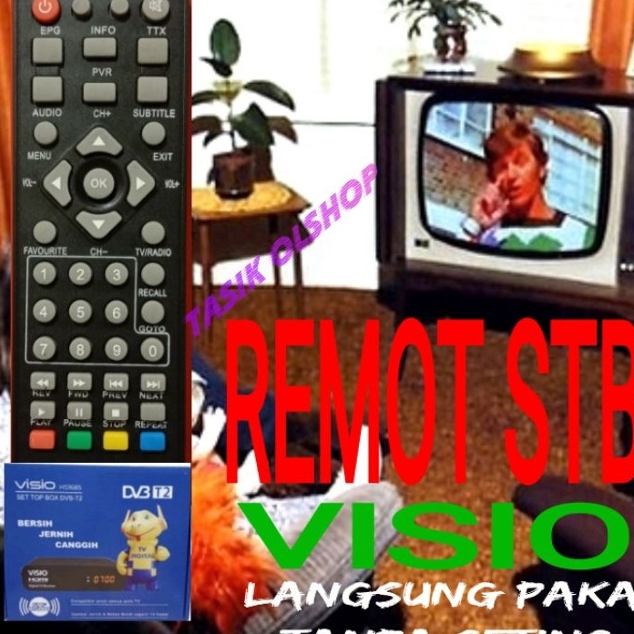Murah REMOT STB VISIO REMOT SET TOP BOX VISIO