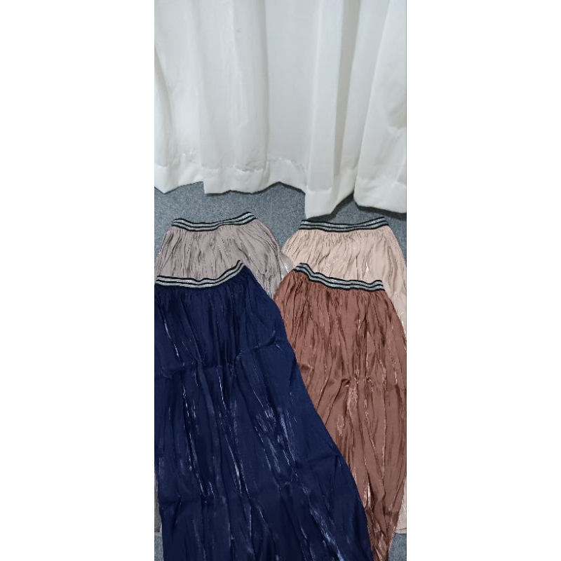 rok shimmer payung panjang/glosy/rok silk gliter