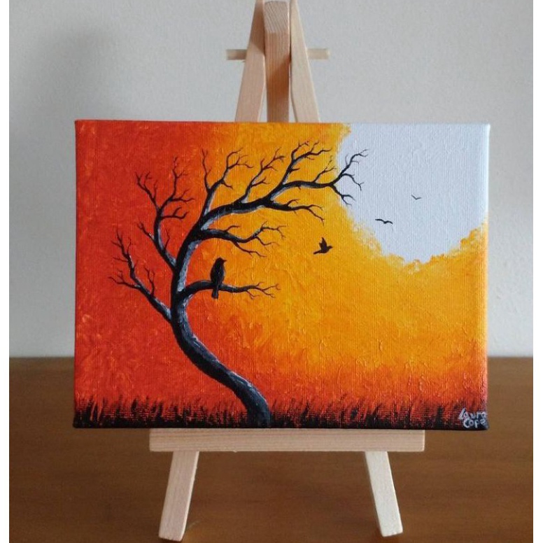

KODE S94E KANVAS 2X3CM PALET CAT ACRYLIC KUAS NO1 EASEL STANDING KANVAS