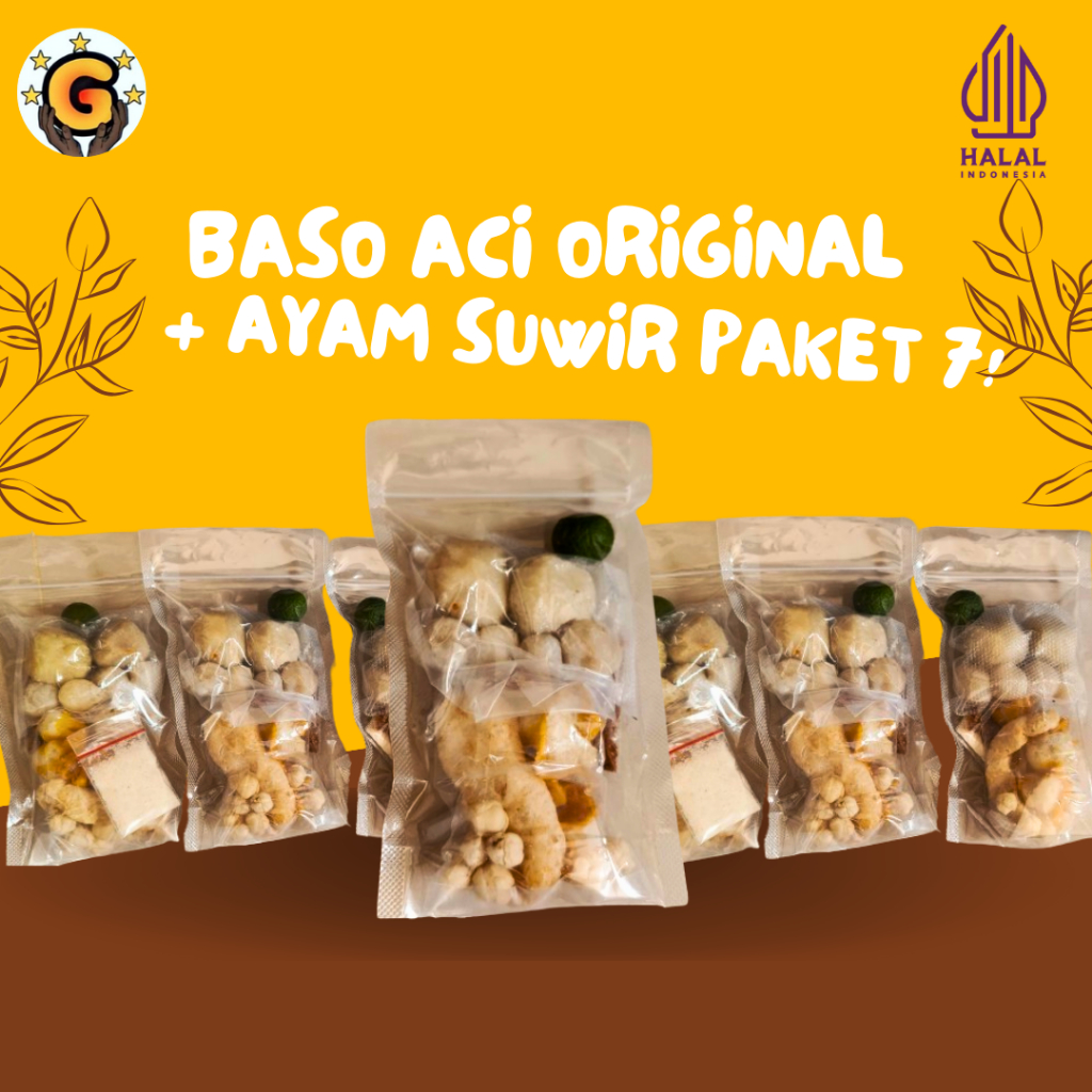 

Paket 7 Bungkus Baso Aci + Ayam Suwir Lezat dan Murah