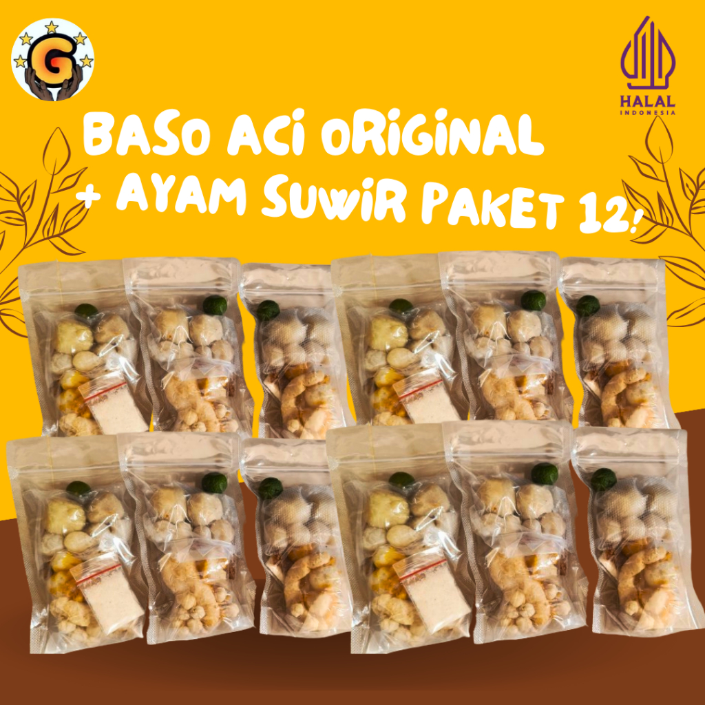 

Baso Aci Ayam Suwir Paket 12pcs Harga Murah Hemat