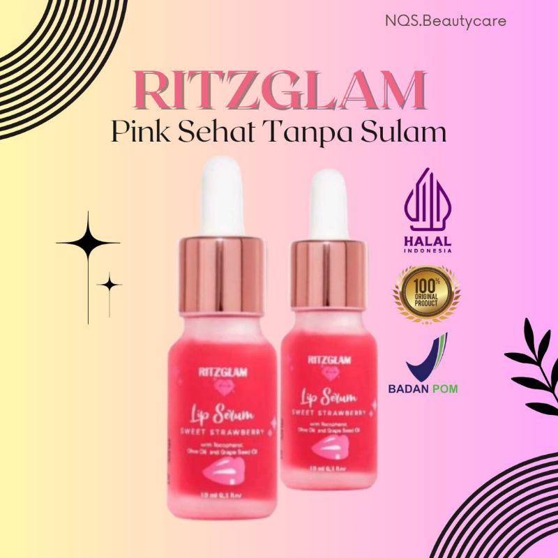 Ritzglam lip serum halal bayar di tempat