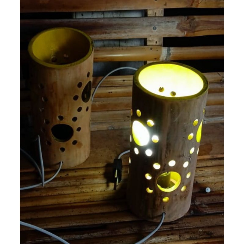 lampu hias bambu