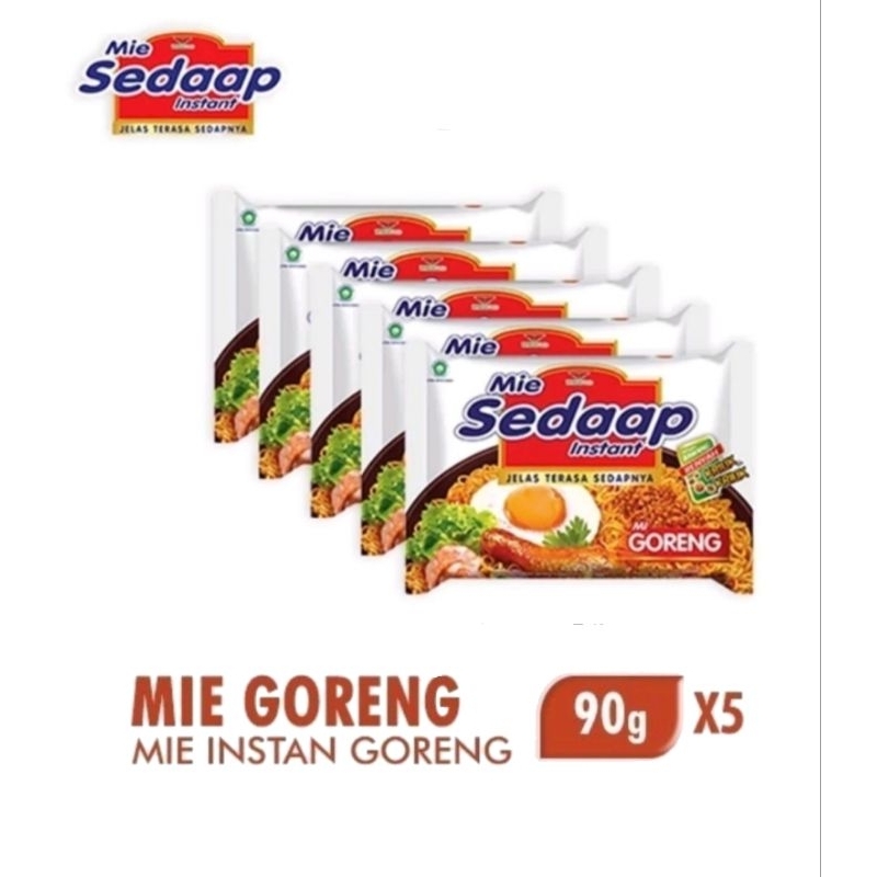 

Mie Sedaap Goreng 90 Gr x 5 Pcs / Mie Instan / Mie Goreng