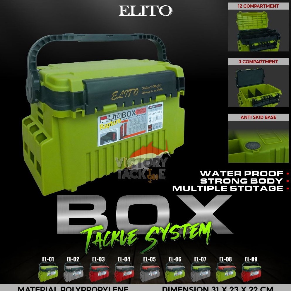 KODE R75G ELITO TACKLE BOX 6L BOX PANCING ELITO