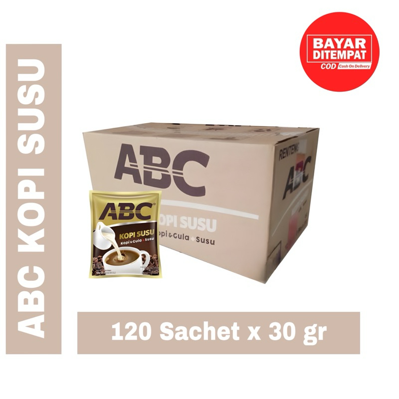 

АВС Kopi Susu 30gr |12 Renceng/ 120 Sachet/ 1 DUS]