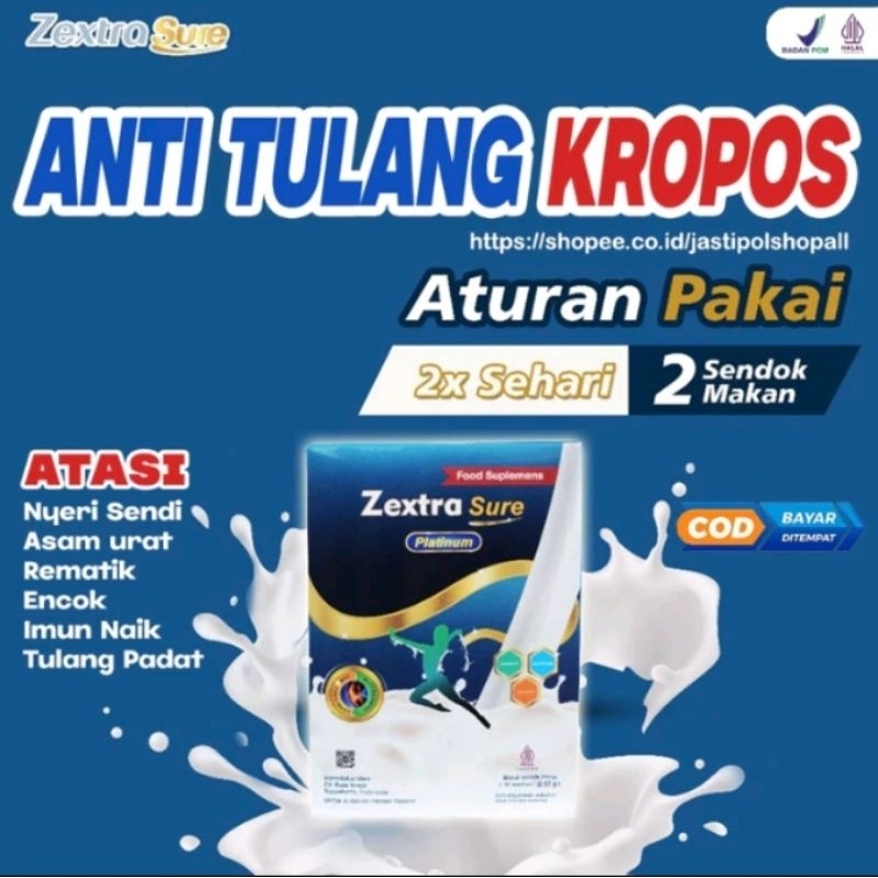 

zextra sure susu platinum asli susu tulang dan sendiri terbaik harga tertera adalah 1 paket