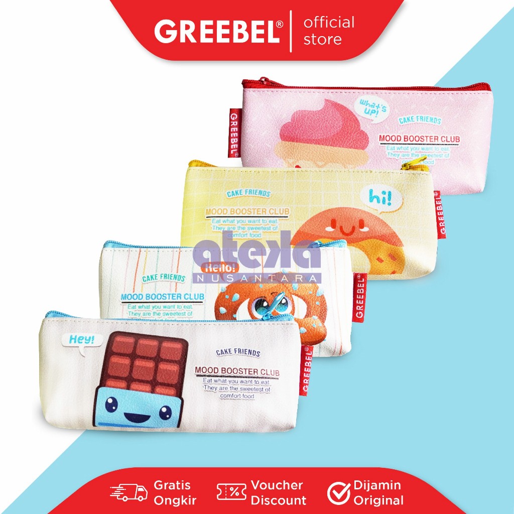 

GREEBEL PENCIL BAG 0105-02 MIKA - Tempat Pensil - Kotak Pencil Pen anak lucu cute warna warni - Penyimpanan Alat Tulis