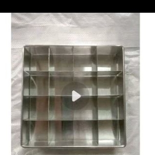 loyang sekat mini ukuran 11x11x7 16 kotak