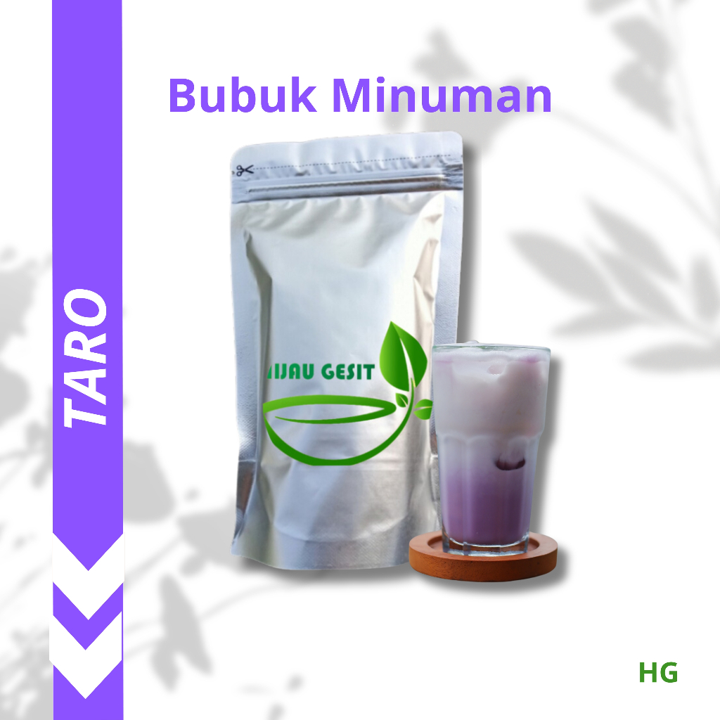 

HIJAU GESIT Blend Bubuk Minuman Premium Quality Rasa Taro Powder Drink 15 G Hijau Gesit Powder Blend