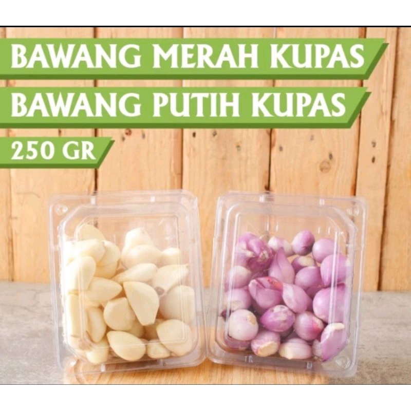 

Bawang Merah Kupas dan Bawang Putih Kupas 250gr
