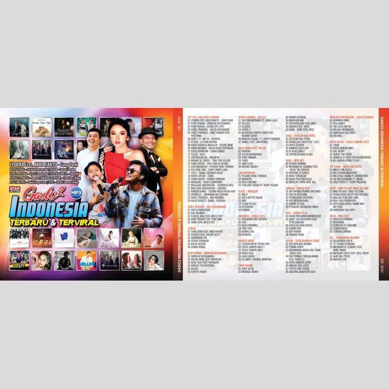 Kaset Mp3 Audio Lagu Gado Gado Indo Terviral Ojo Dibandingke