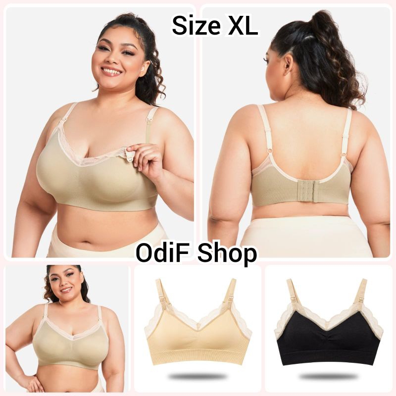 OdiF Shop - Bra Menyusui Renda XL Big Cup Big Size - Maternity Feeding Bra Ukuran Besar Jumbo