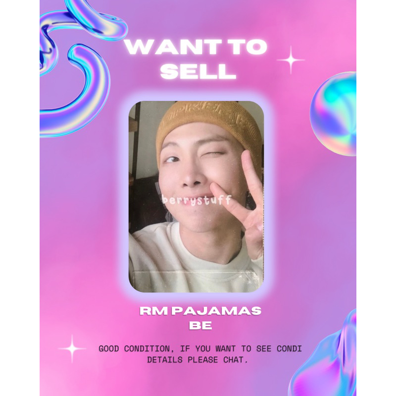 Photocard BTS Namjoon Pajamas BE
