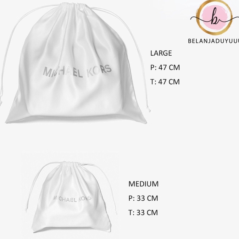 Sangat Nyaman Dustbag MICHAEL KORS Dustbag Original 1 Sarung Tas Pelindung Debu
