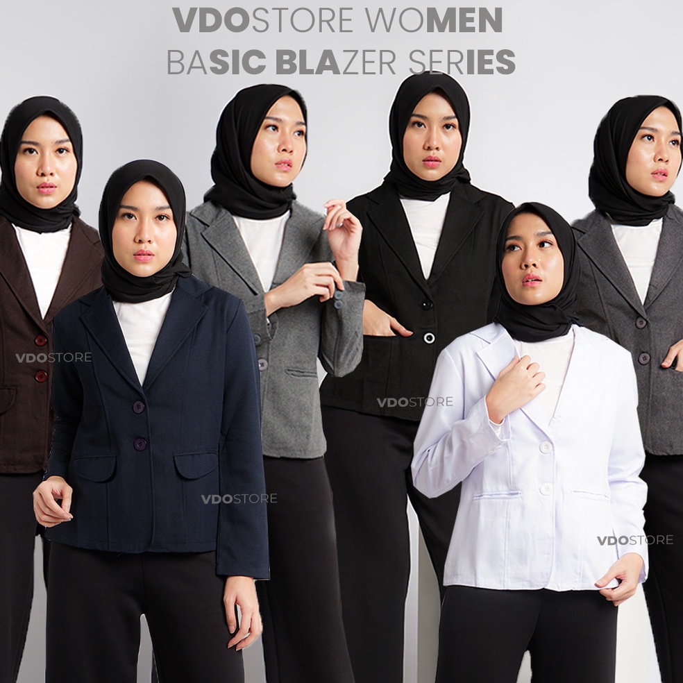 Tren Kekinian BLAZER WANITA PREMIUM  M L XL 2L 3L 4L 5L 6L  ATASAN KERJA JAS KANTOR JUMBO BIG SIZE P