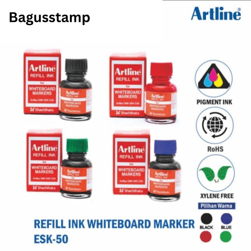 

ARTLINE Tinta Spidol Refill Isi Ulang WHITEBOARD Marking ESK-50R