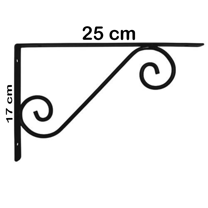 breket sign besi siku penyangga/rak dinding tempel kayu ambalan / gantungan pot bunga