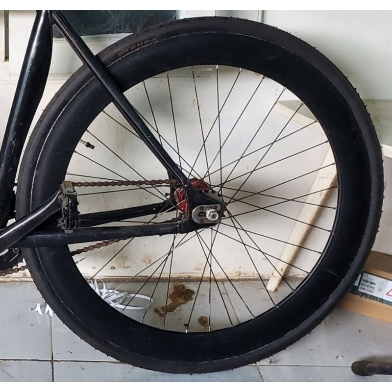 ws wheelset 700c fixie rim 6cm hub novatec