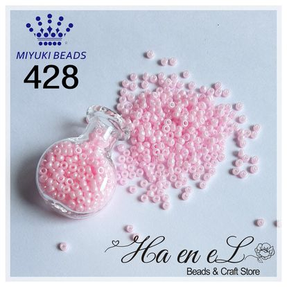 Payet Miyuki pasir seedbead (RR) ukuran 12/O(sp) & 11/O kode 428 (10gr) Pink