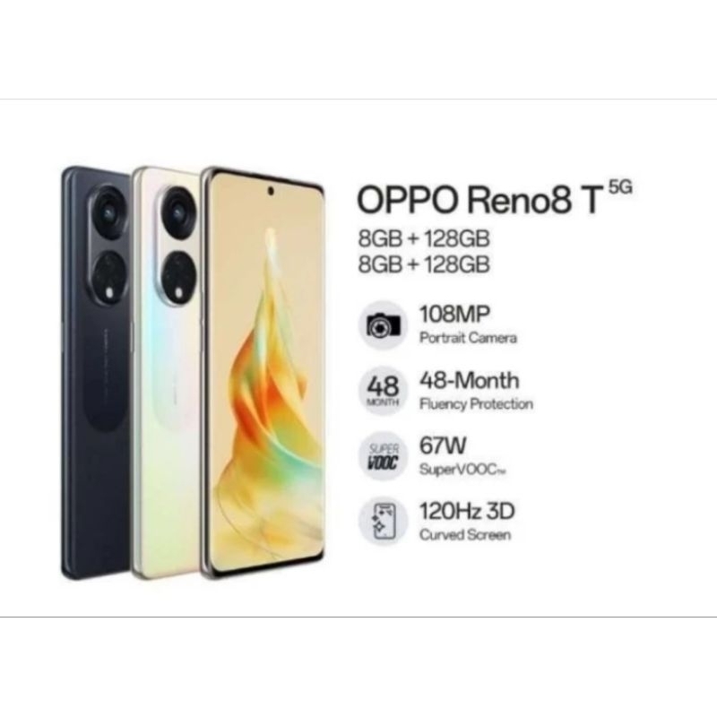 Oppo Reno 8T 5G 8/256GB Garansi Resmi