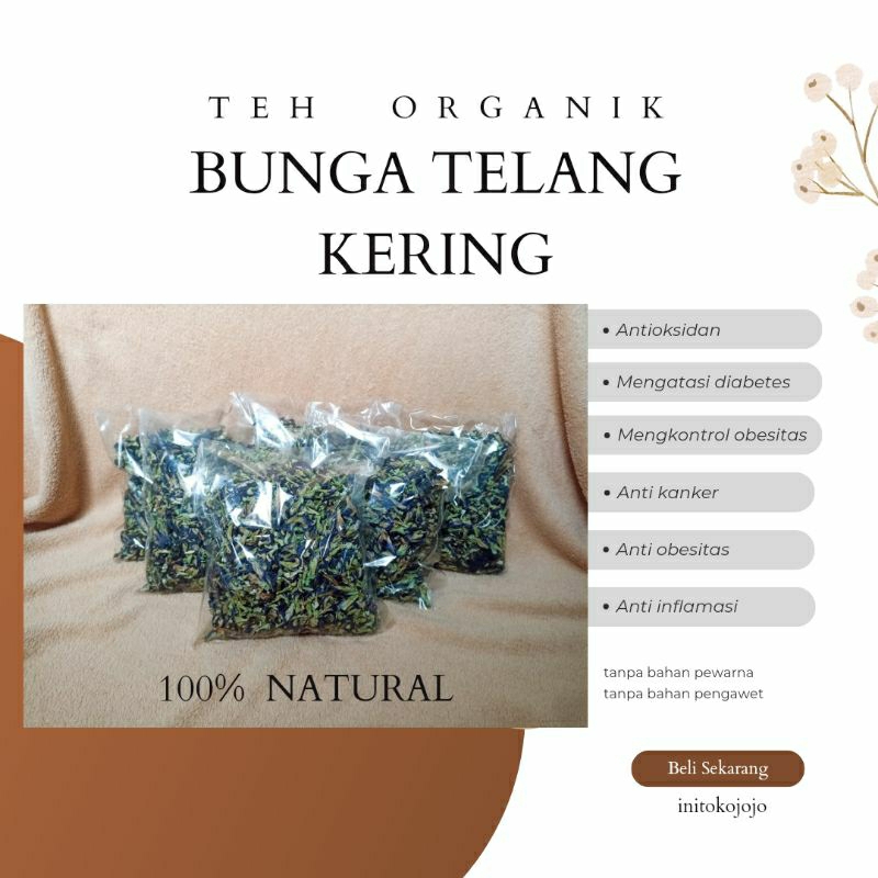

(ready stock) BUNGA TELANG KERING 50 & 100 GRAM ORGANIK
