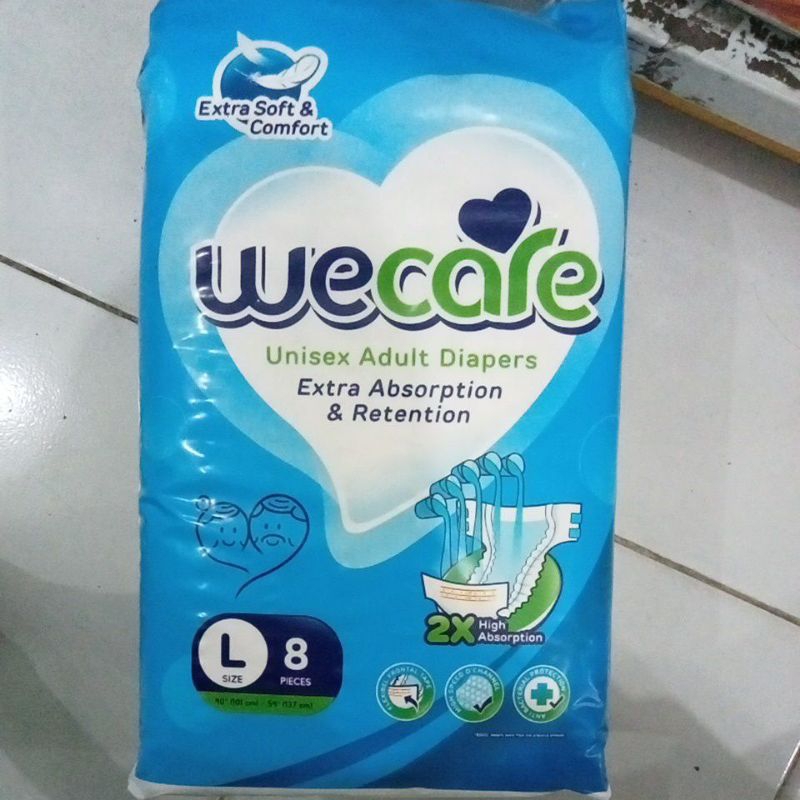 WECARE ADULT DIAPERS L-8
