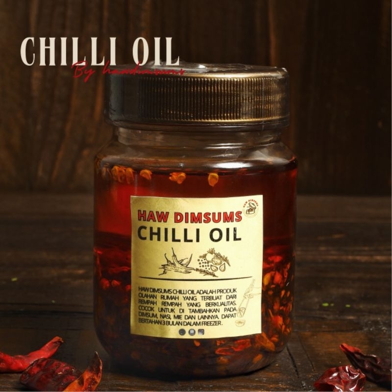 

Chili Oil Home Made Halal Garlic Chilli oil Premium Minyak cabai Dimsum Frozen