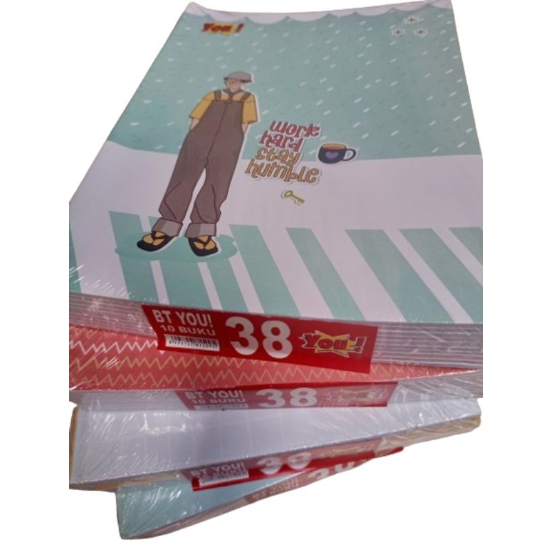 

BUKU TULIS YOU 38 LEMBAR BY KIKY 1 PAK 10PCS