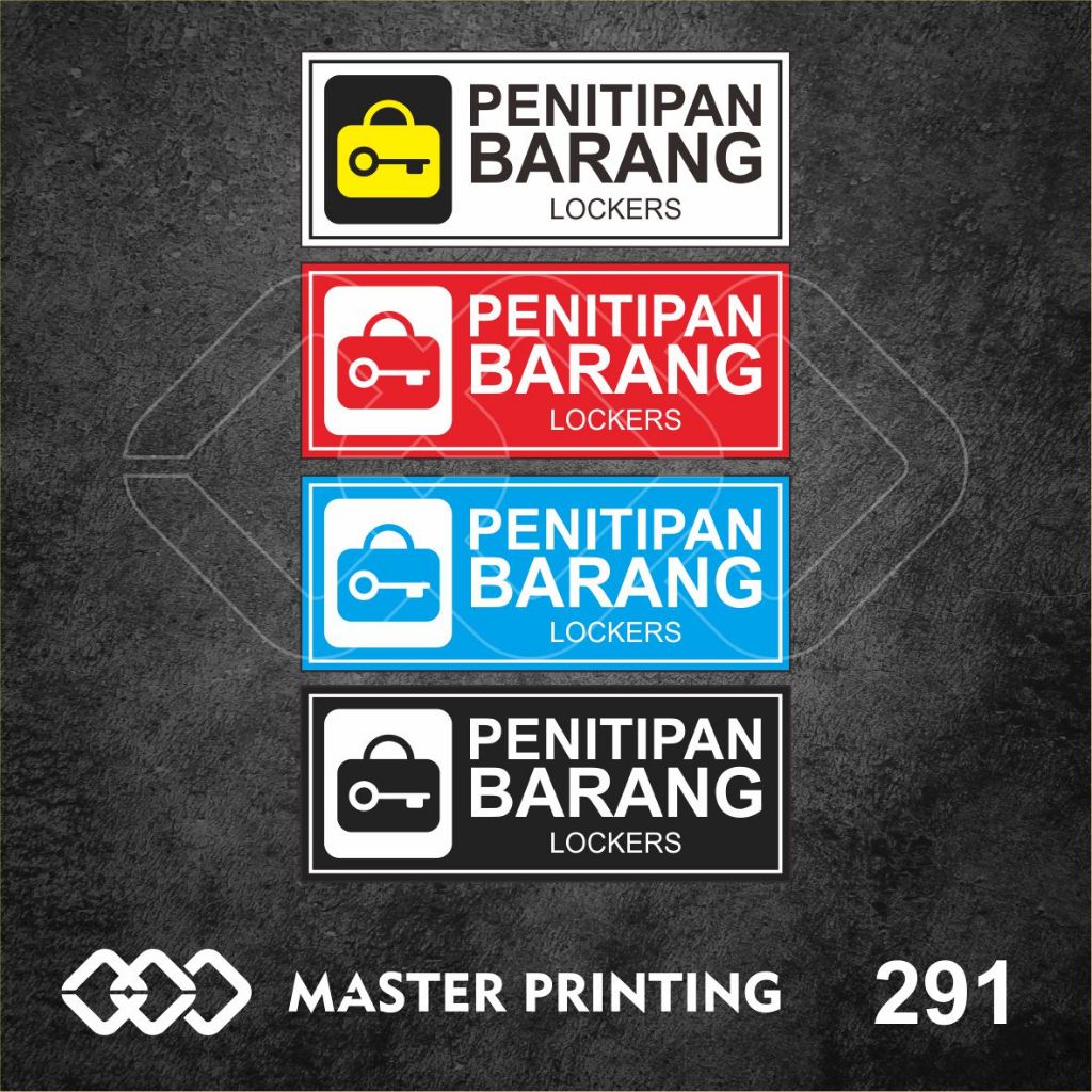 

291 - Stiker Penitipan Barang, Sticker Vinyl, Premium, Tahan Air, Termurah, dan Bisa Custom