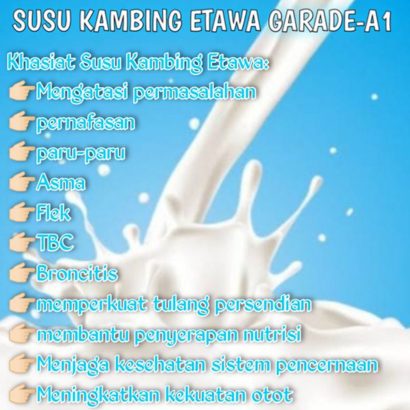 

DA Mocca Jaya-SUSU KAMBING ETAWA GRADE-A1 RASA ORINAL 1KG/1GR
