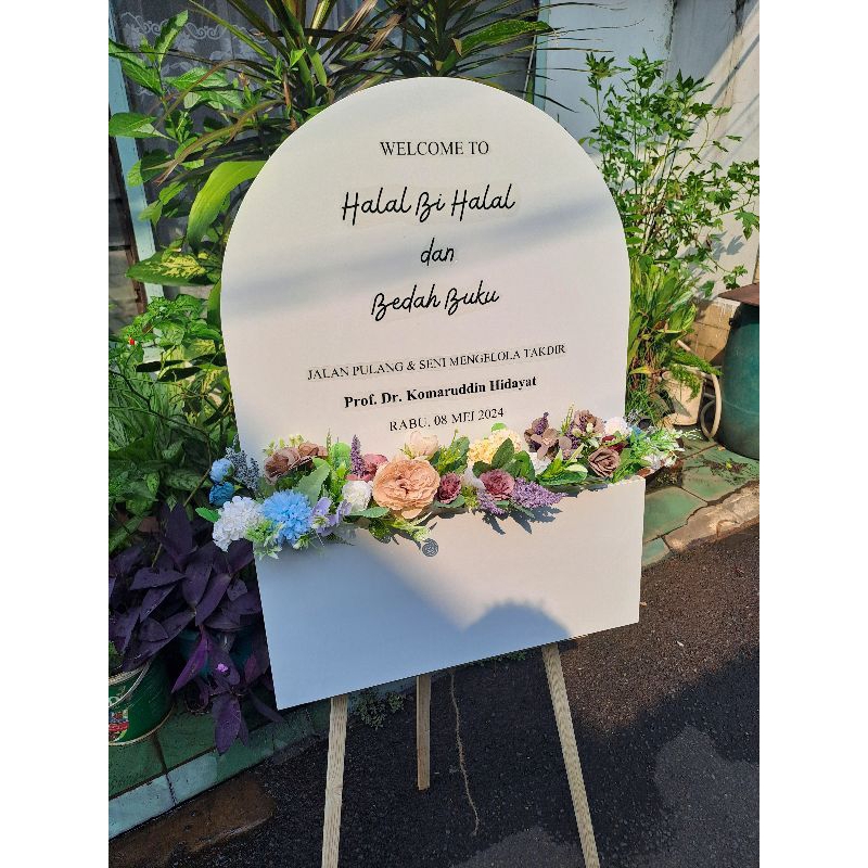 Flower Box Model Kubah 60*40 & 70x50 cm| FlowerBox PVC Board | paket lengkap Flowerbox | papanbunga 