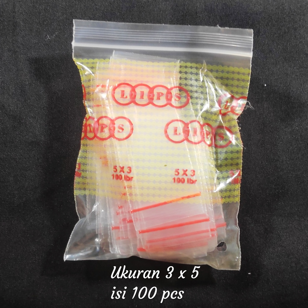 plastik klip / plastik obat / plastik zipper/ziplock kecil 3x5 / 4x6 / 5x8 / 6x10 / 7x10 / 8.7x13 / 
