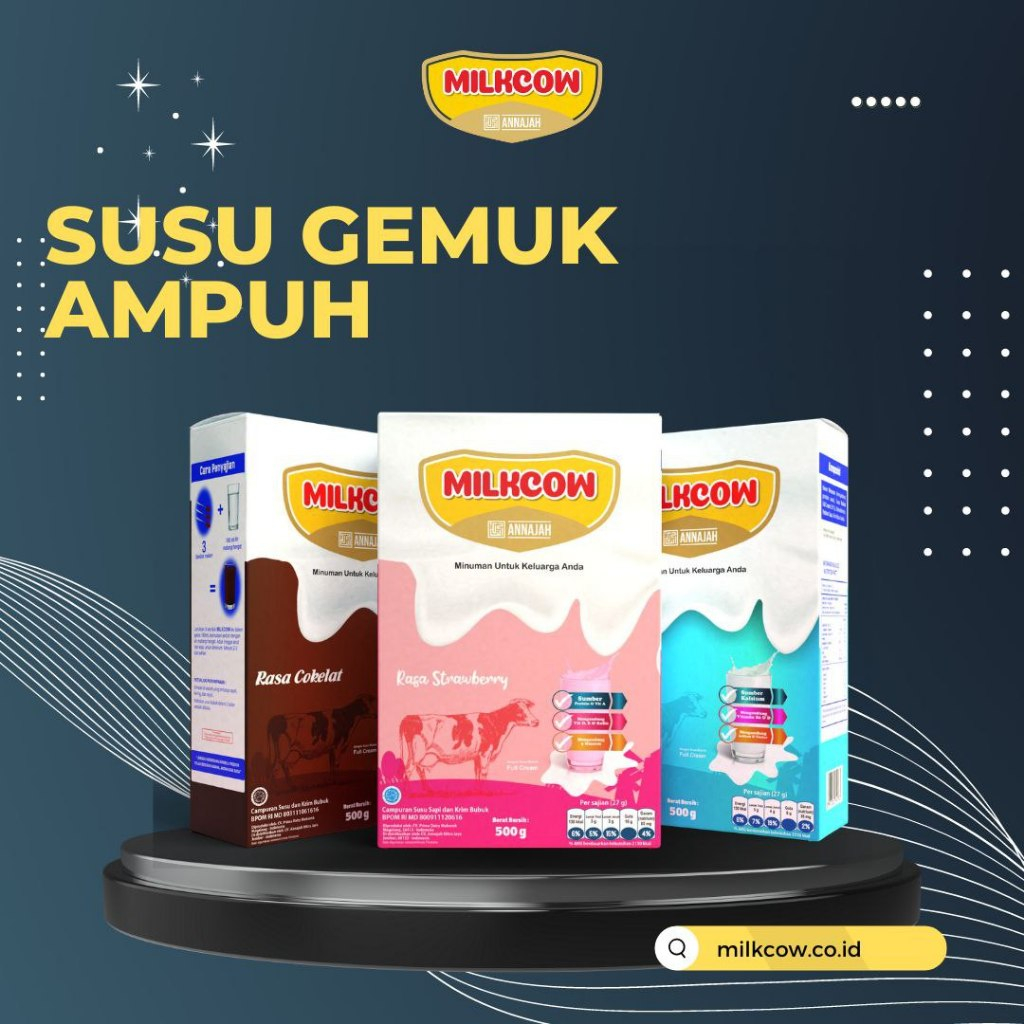 

SUSU GEMUK AMPUH MILKCOW 100% FULL CREAM 500 GRAM || MENAMBAH NAFSU MAKAN