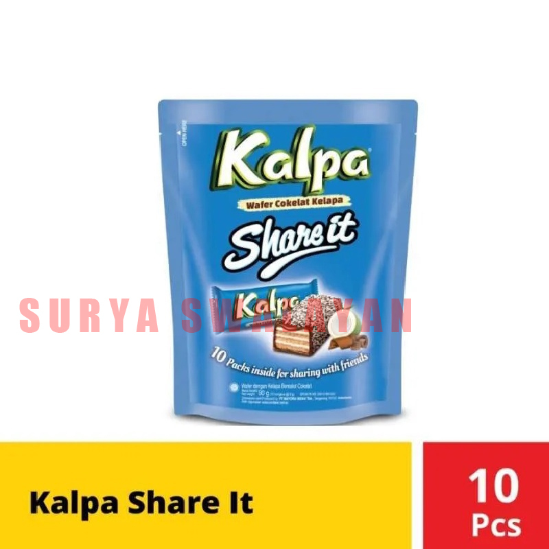 

Kalpa Wafer Cokelat Kelapa Share It 10 Bungkus x 9 gr #CNS